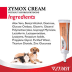 ZYMOX Topical Cream for Pets, specially curated by Curat Cart, features ingredients for effective pet care. Enhance your pet's wellness today.