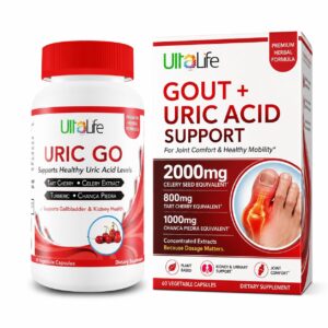 Uric Acid Cleanse Support Supplement from Curat Cart, a premium import featuring tart cherry and celery extract for joint comfort.
