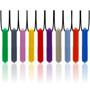 Premium imported sensory chew necklaces for kids, featuring vibrant colors and textures. Available at Curat Cart.