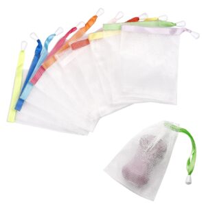 Discover premium imported Mesh Soap Bag Exfoliating Pouches in vibrant colors at Curat Cart. Perfect for a luxurious bathing experience.