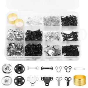Discover premium imported Sewing Hooks and Eyes Closure Set at Curat Cart, featuring a variety of high-quality fasteners for all your crafting needs.