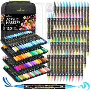 Explore premium imported Acrylic Paint Markers Dual-Tip Brush at Curat Cart, perfect for creative projects. Elevate your artistry today.