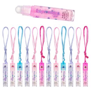 Fruit Flavored Lip Gloss Necklace Set, a premium import from Curat Cart, perfect for adding flair to your accessory collection.