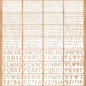 Premium imported reusable plastic alphabet and number stencils, ideal for creative projects, available at Curat Cart.