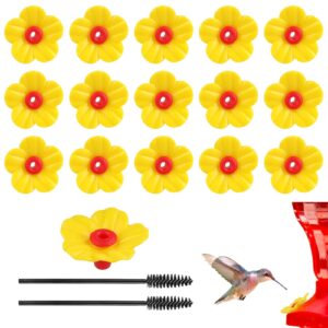Premium imported hummingbird feeders replacement flowers in vibrant yellow and red, ideal for enhancing your feeding experience. Curat Cart offers quality.