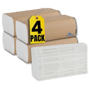 Premium imported 1InTheOffice Multifold Paper Towels, 4-pack, ideal for high-quality cleaning. Available at Curat Cart.