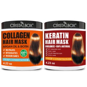Authentic Collagen Hair Mask and Keratin Treatment for deep conditioning, repairs, and nourishment. 100% genuine.