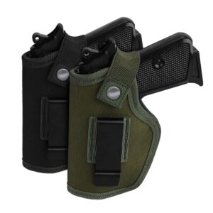 Premium imported gun holsters for concealed carry in black and green, perfect for secure storage. Available at Curat Cart.