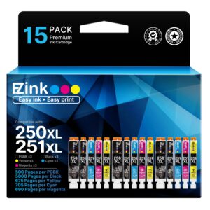 Premium imported Canon Ink Cartridge 250XL 251XL set, ideal for high-quality printing. Available at Curat Cart.