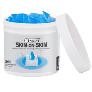 Premium imported 2Toms Skin-on-Skin Hydrogel Squares provide cushioning and protection against rubbing and blisters. Available at Curat Cart.