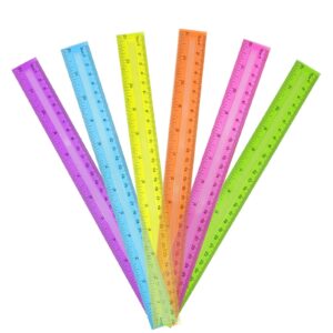 Discover premium imported clear plastic rulers in vibrant colors, perfect for precision at Curat Cart. Elevate your stationery collection.