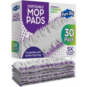 Premium imported Power Mop Refills Pads in a 30-pack, compatible with Swiffer, for enhanced cleaning power. Available at Curat Cart.