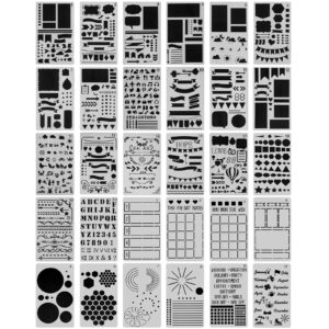 Premium imported journal stencils for scrapbook DIY at Curat Cart. Elevate your creative projects with these versatile designs.