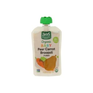Discover Whole Foods Organic Pear Carrot Broccoli, a premium imported baby food purée available at Curat Cart, perfect for your little one.