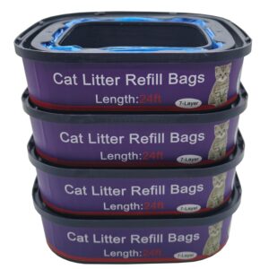 Premium imported Cat Litter Refill Bags, 7-layer design, 24ft length, available at Curat Cart for discerning pet owners.