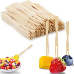 Elevate your dining experience with premium imported bamboo appetizer forks from Curat Cart, perfect for elegant serving.