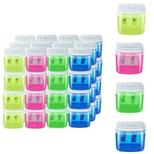 Premium imported manual pencil sharpeners with lid showcase vibrant colors. Ideal for organized and stylish sharpening. Available at Curat Cart.