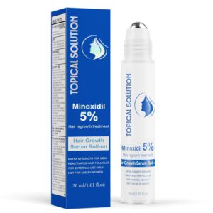 Premium imported Minoxidil Topical Solution Roll-On, 5% hair regrowth treatment for men. Available at Curat Cart.