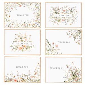 Elevate your gratitude with premium imported Floral Thank You Cards from Curat Cart, perfect for any occasion. Express appreciation elegantly.