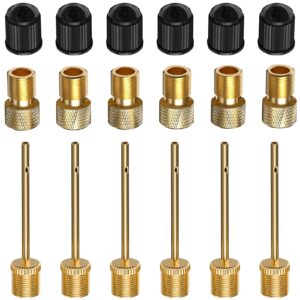 Premium imported Presta Schrader Valve Adapter Set featuring durable gold and black components, available at Curat Cart.