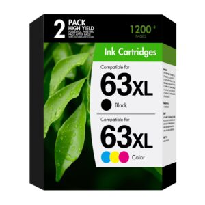 Premium imported HP 63XL Ink Cartridge Combo Pack for vibrant prints, available at Curat Cart. Ideal for high-quality printing needs.