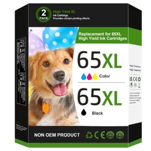 Shop the HP 65XL Ink Cartridges Combo Pack at Curat Cart, featuring vibrant color and black ink for premium imported printing results.