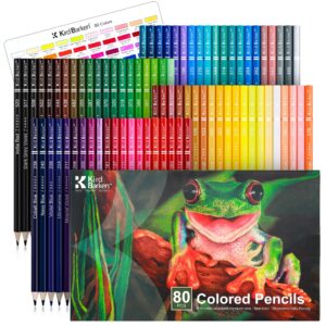Explore the premium imported Colored Pencils Set for Adults from Curat Cart, featuring 80 vibrant colors for creative expression.