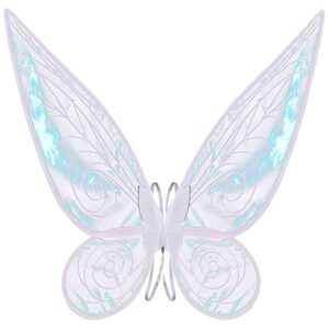 Authentic transparent fairy wings with delicate designs, perfect for enchanting dress-up and imaginative play for kids.