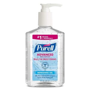 Discover the premium imported Advanced Hand Sanitizer Gel from Curat Cart, effectively killing germs while leaving hands feeling soft.