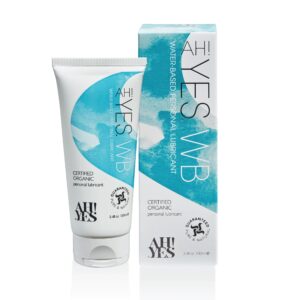 AH! YES Water-Based Lubricant offers a premium imported experience, certified organic for personal use. Available at Curat Cart.
