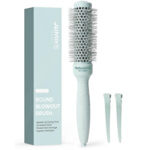 100% genuine AIMIKE NaturaVol round brush for blow drying. Boosts shine, speeds up drying, and prevents hair damage.