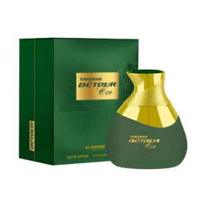 Discover Al Haramain Detour Eco Eau de Parfum, a premium imported fragrance available at Curat Cart, perfect for discerning tastes.