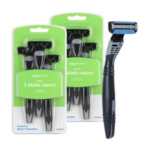 Discover Amazon Basics Disposable Razors for Men, a premium import for a smooth shave. Available at Curat Cart.