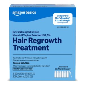 Discover the Amazon Basics Minoxidil Hair Regrowth treatment, a premium import for effective hair restoration, available at Curat Cart.