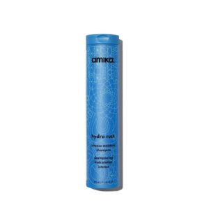 Discover amika's Hydro Rush Moisture Shampoo, a 100% genuine product for intense hydration and moisture.