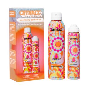 Discover the amika dry shampoo duo, a premium import from Curat Cart, perfect for refreshing your hair with style and ease.