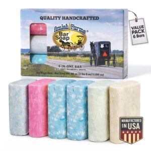 Experience premium imported Amish Farms Bar Soap with Bentonite Clay, perfect for face, body, shampoo, and shave. Available at Curat Cart.