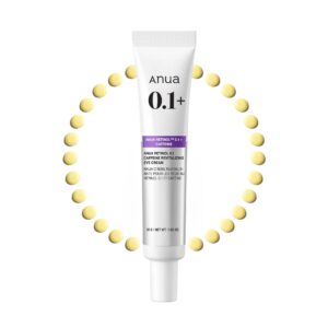 Anua Retinol Caffeine Eye Cream, a premium import from Curat Cart, revitalizes tired eyes with effective ingredients. Experience luxury today.