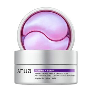 Discover ANUA Retinol Berry Eye Patches, a premium import designed to revitalize your under-eye area. Available at Curat Cart.