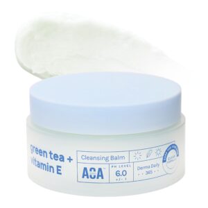 Premium imported AOA STUDIO Cleansing Balm with green tea and vitamin E, perfect for daily skincare. Available at Curat Cart.