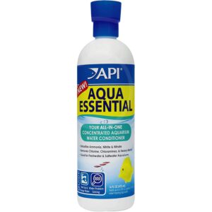 Elevate your aquarium care with API Aqua Essential Water Conditioner, a premium import from Curat Cart that enhances water quality for healthy fish.