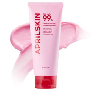 Discover the APRILSKIN TXA Niacinamide Cleanser, a premium import featuring 99% purity for radiant skin. Available at Curat Cart.