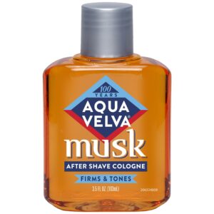 Experience the refreshing Aqua Velva Musk After Shave, a premium import known for its firming and toning properties. Available at Curat Cart.