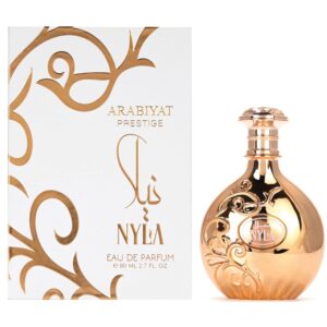Discover the luxurious Arabiyat Prestige Nyla Eau De Parfum, a premium import available at Curat Cart, perfect for discerning consumers.