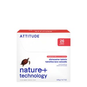 Premium imported ATTITUDE Dishwasher Pods offer sparkling clean dishes with nature-inspired technology. Available at Curat Cart.
