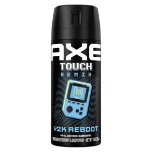 Experience the premium AXE Y2K Reboot Deodorant Spray, an international favorite for all-day freshness, available at Curat Cart.