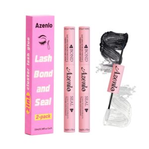 Premium import Azenlo Cluster Lash Bond and Seal, a 2-in-1 solution for flawless lashes, available at Curat Cart.
