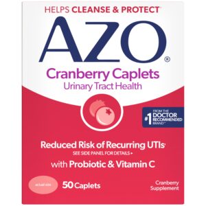 Discover AZO Cranberry Caplets, a trusted supplement for urinary tract health, featuring probiotics and Vitamin C.