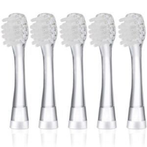 Premium imported baby toothbrush heads 5 pack, designed for gentle cleaning and optimal oral care. Available at Curat Cart.