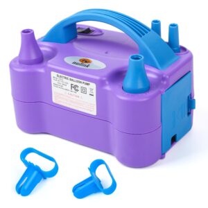 Discover the Electric Balloon Pump Dual Nozzle, a premium import from Curat Cart, perfect for effortless balloon filling.